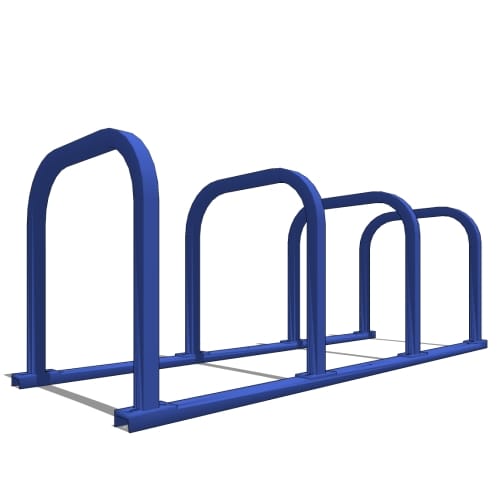 preview of UX200 'U' on Rail Bike Rack: 8 Bike, 4 Loop, Surface Mount