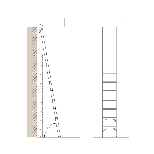 Roof Hatch Access: HP80 – 80° Folding Ladder preview 1