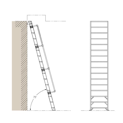 Roof Hatch Access: H1000 – 75° Ships Ladder preview 1