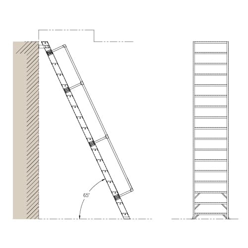 Roof Hatch Access: H1000 – 65° Ships Ladder preview 1