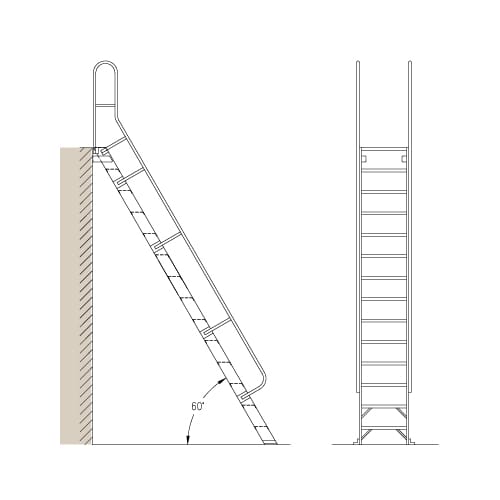 Mezzanine Access: M60 – 60° Ships Ladder preview 1