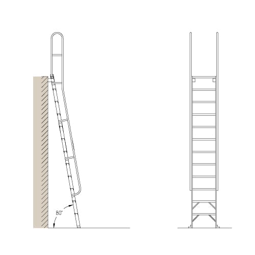Mezzanine Access: M80 – 80° Ships Ladder preview 1