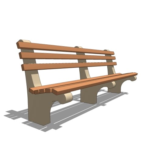 Concrete & Wood Benches