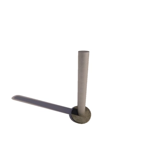 Safety Round Bollard: 4.5''