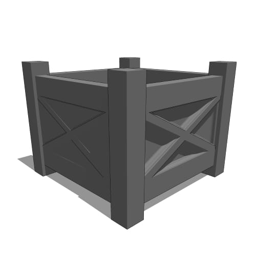 Main Street Premier Composite Square Planter