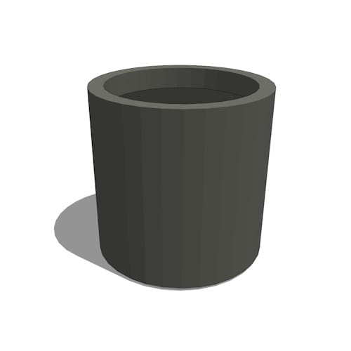 Modern Fiberglass Round Cylinder Planter
