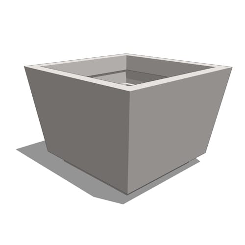 Marek Fiberglass Tapered Rectangle Planter 
