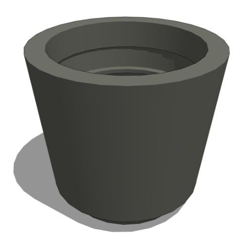 Marek Fiberglass Tapered Round Planter