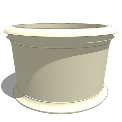 Solerno Fiberglass Round Planters preview 1