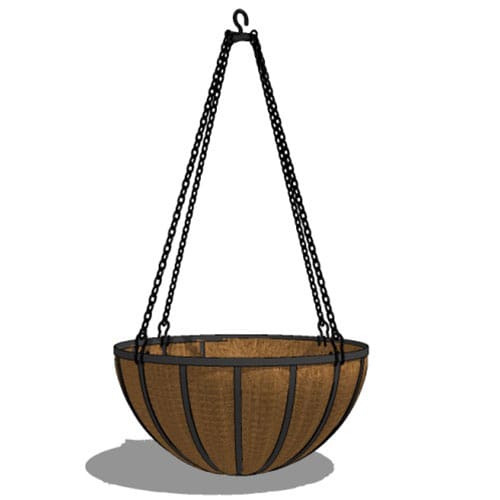 18 Inch Fiberglass Hanging Basket Planter preview 1