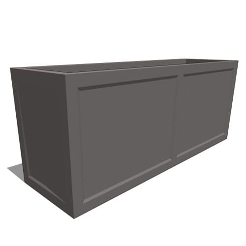 Ashville Fiberglass Square & Rectangle Planter – Double Panel preview 2