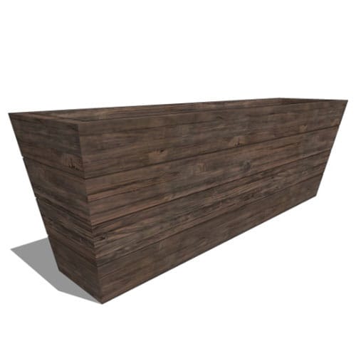 Madera Fiberglass Tapered Rectangular Planter preview 1