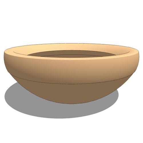 Balboa Fiberglass Low Bowl Planter preview 1