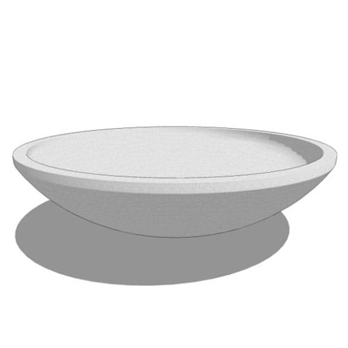 Rosetta Fiberglass Low Bowl Planter preview 1