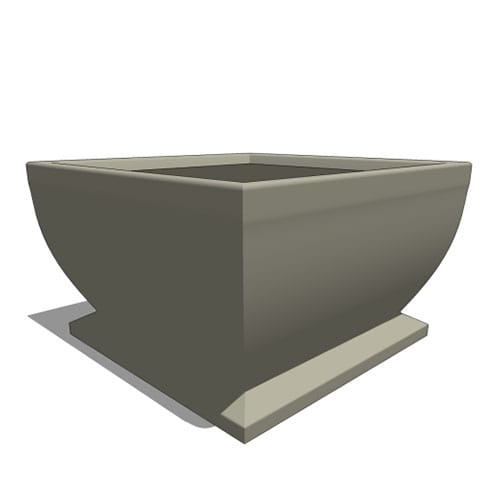 Novara Square Fiberglass Planter preview 1