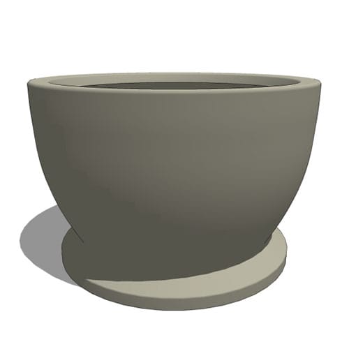 Novara Round Fiberglass Planter preview 1