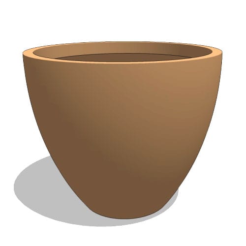 Rocca Round Fiberglass Planter preview 1