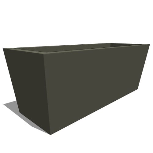Modern Fiberglass Rectangular Planters