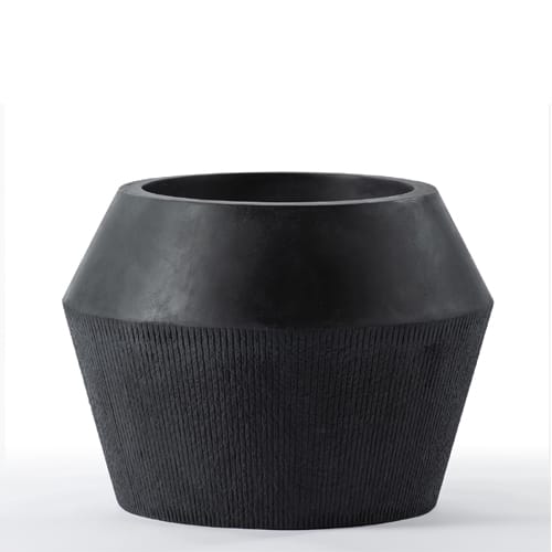 Volta Fiberstone Low Round Planter preview 1