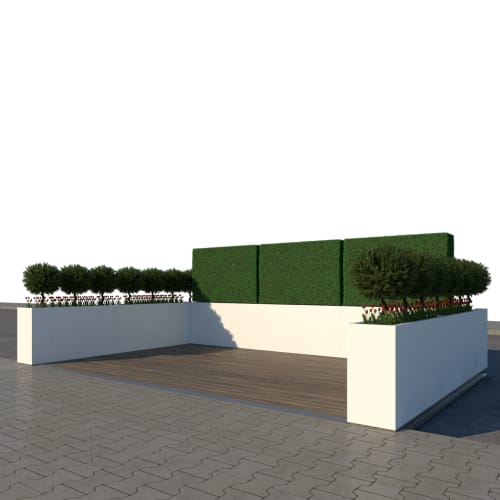 Modern Fiberglass Parklet preview 1