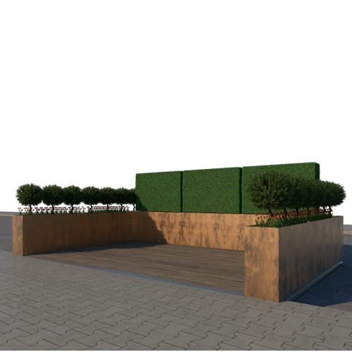 Corten Steel Parklet preview 1