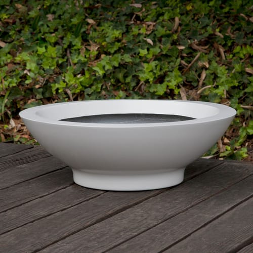 Lunetta Fiberglass Low Bowl Planter preview 1