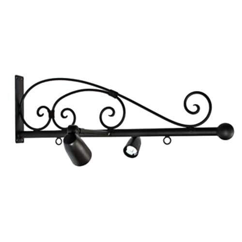 Classic Lighted Sign Bracket With Ball Finial preview 1