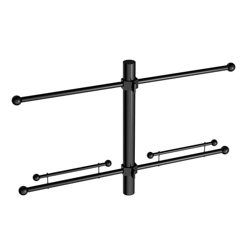 Bottom Tensioning Double Trapeze Banner Bracket Set - Post Mount preview 1