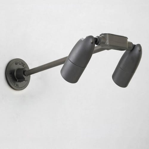 Modern Straight Arm Directional Double PAR20 Bullet Light Sign Lighter preview 1