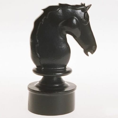 Cast Aluminum Horsehead Finial for 3" Diameter Post preview 1
