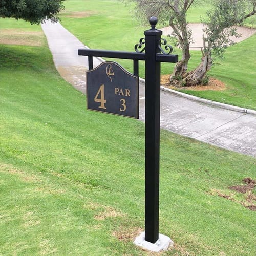 Golf Tee Box Marker/Wayfinding/Real Estate Post preview 1