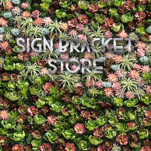 Indoor Rated Succulent Wall Signage preview 1