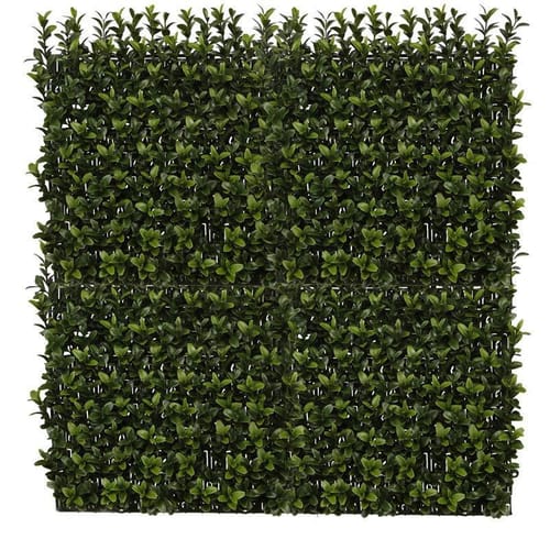 UV Outdoor Rated Duraleaf 10"x10" Boxwood Wall Mat for Signage preview 1