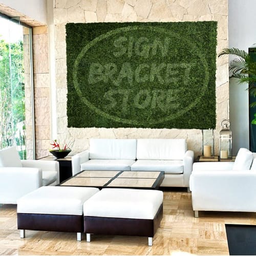 Outdoor UV Rated Living Wall with Custom Logo preview 1