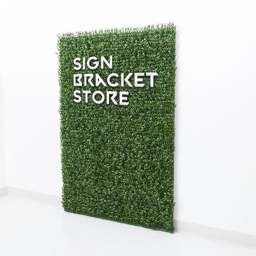 UV Outdoor Rated Duraleaf 45 Degree Boxwood Wall Signage preview 1