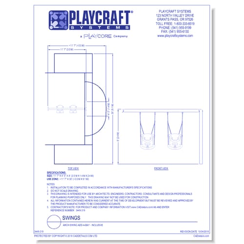 Arch Swing Add-A-Bay - Inclusive