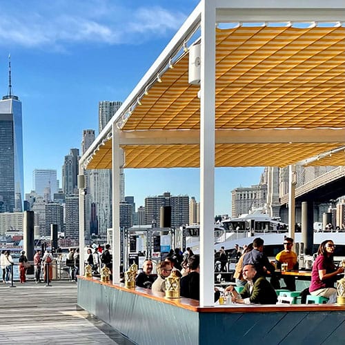 Aluminum Structures with Retractable Canopy or Roof