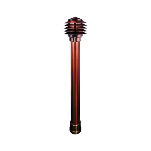 Pyrgos 25" Bollard - 12V / Stacked Louvers (BLD750122) preview 2