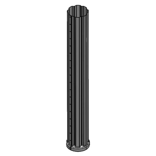 Fluted Pole Sleeve Light Cover preview 1