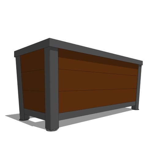 Urban Form Self Watering Tapered Planter With Level Feet ( UFSW-54TL )