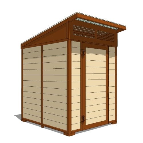The "Forest" Wheelchair Accessible ADA Outhouse Building ( FSTB-1-WC )