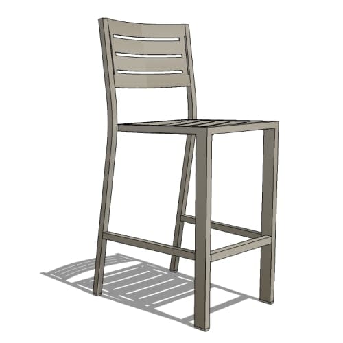 Monterey II Barstool With Aluminum Seat (CHS6609M)