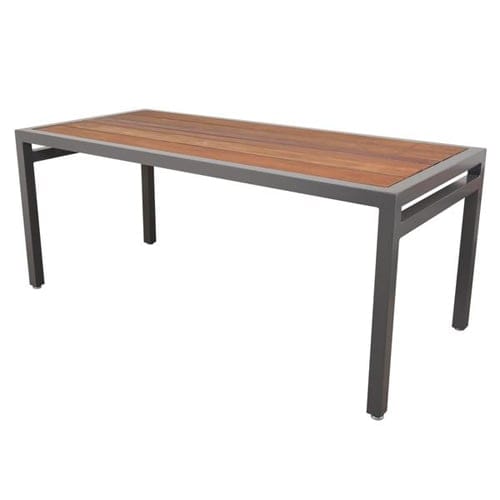 Skyline Picnic Table With Tropical Wood Slats preview 1