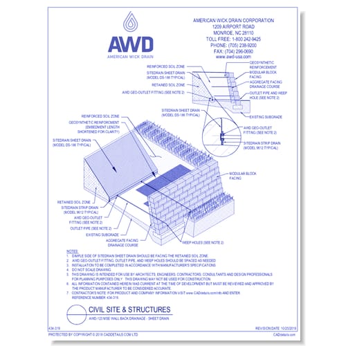 preview of AWD-124	MSE Wall Back Drainage - Strip Drain