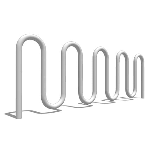 RB 11 I S: 11 Capacity, Inground Anchor Mount, Stainless Steel Bike Rack