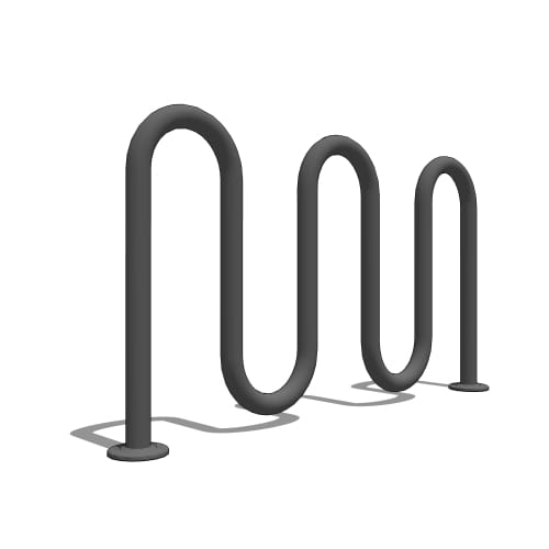 Surface Flange Mount Stainless Steel Bike Rack preview 2