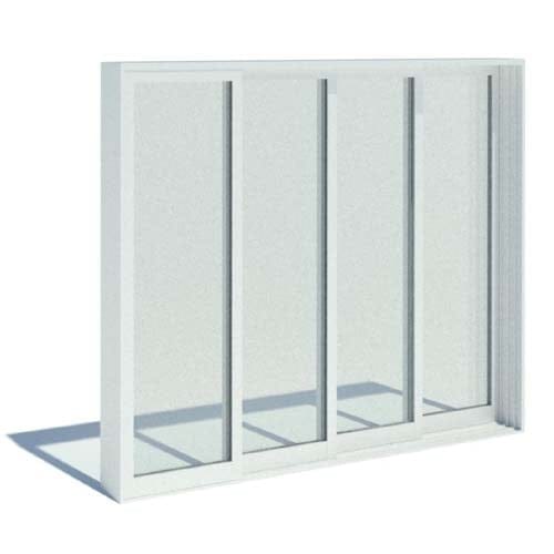preview of Series 8100 Doors: Thermally Broken Stacking Door - XXXO - 3" UltraGlide Rollers, Standard Sill, No Screen