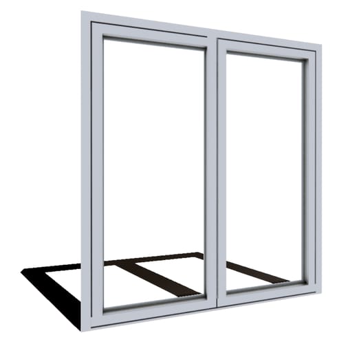 Series 7200 Doors: ADA Sill - Pivoting Double Door 1-9/16" Narrow Profile