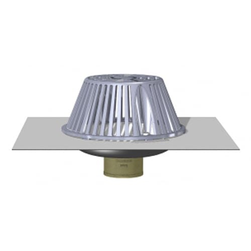 TPO or PVC-Clad Stainless Steel Bottom Outlet Roof Drain