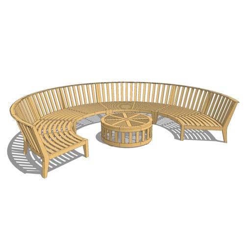 Kafelonia Round Bench (13343)